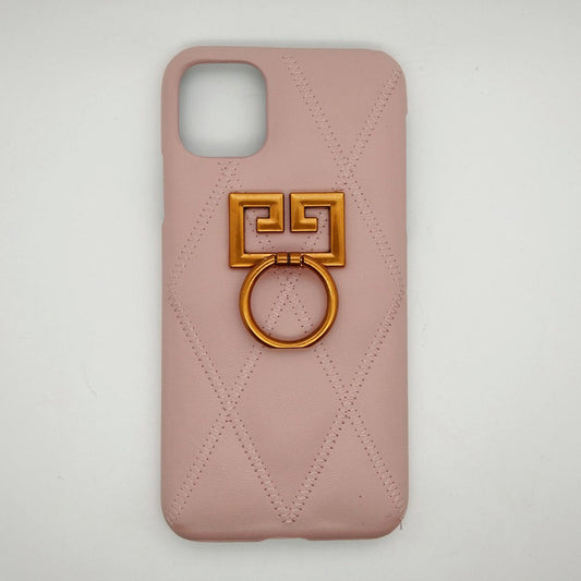 Luxury shock proof Ring Holder Back cover Case for iPhone 11 Pro Max Pink