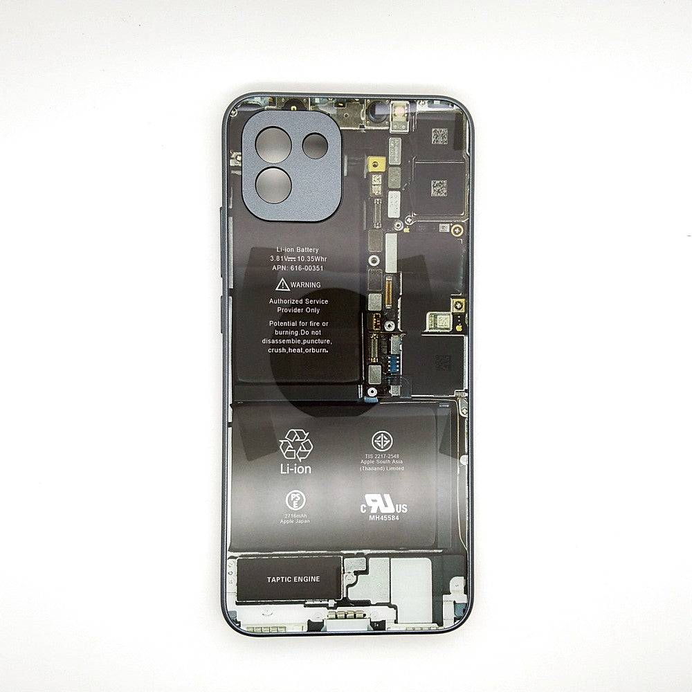 Circuit Board High Quality Hard Cover Full Camera Lens Protective Case for Samsung A03