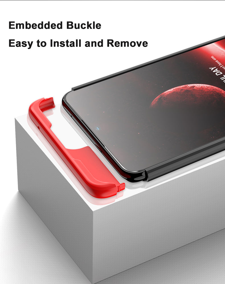 LEEKA Samsung A33 5G Full 3in1 Cover 360º Shockproof Armour Hard Matte PC Case
