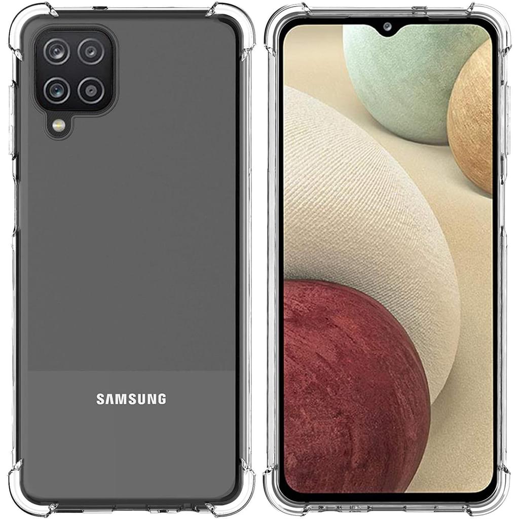 AntiShock Clear Back Cover Soft Silicone TPU Bumper case for Samsung M12