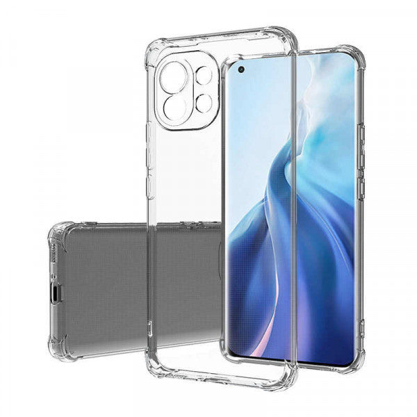 AntiShock Clear Back Cover Soft Silicone TPU Bumper case for Xiaomi Mi 11 Lite