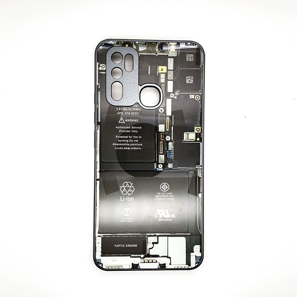 Circuit Board High Quality Hard Cover Full Camera Lens Protective Case for Vivo Y50 / Y30