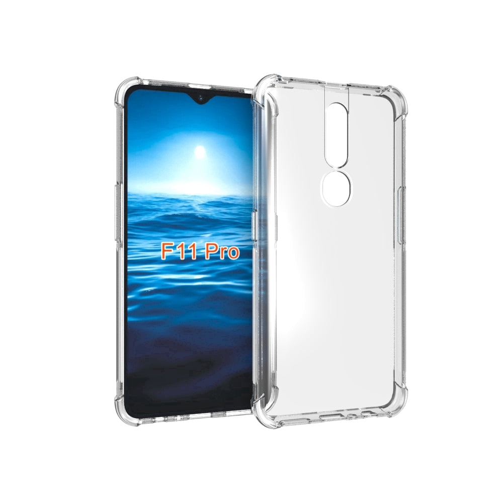 AntiShock Clear Back Cover Soft Silicone TPU Bumper case for OPPO F11 Pro