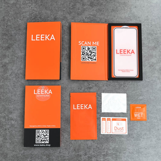 LEEKA Apple iPhone 16 Pro Max Supreme Quality HD Clear Tempered Glass Screen Protector