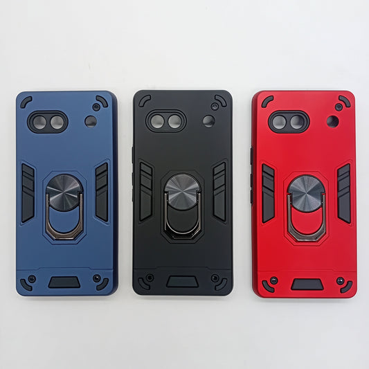Google Pixel 7A Hard PC Case with ring holder Shockproof Slim back Cover