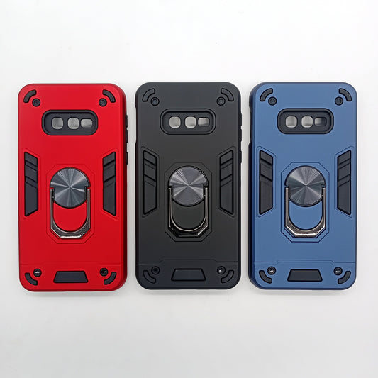 Samsung S10E Hard PC Case with ring holder Shockproof Slim back Cover
