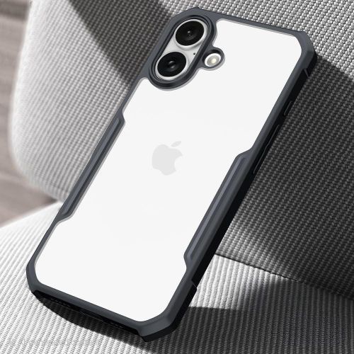 iPhone 17 Shockproof Matte Black Border Aly Camera lens Protection back cover Case