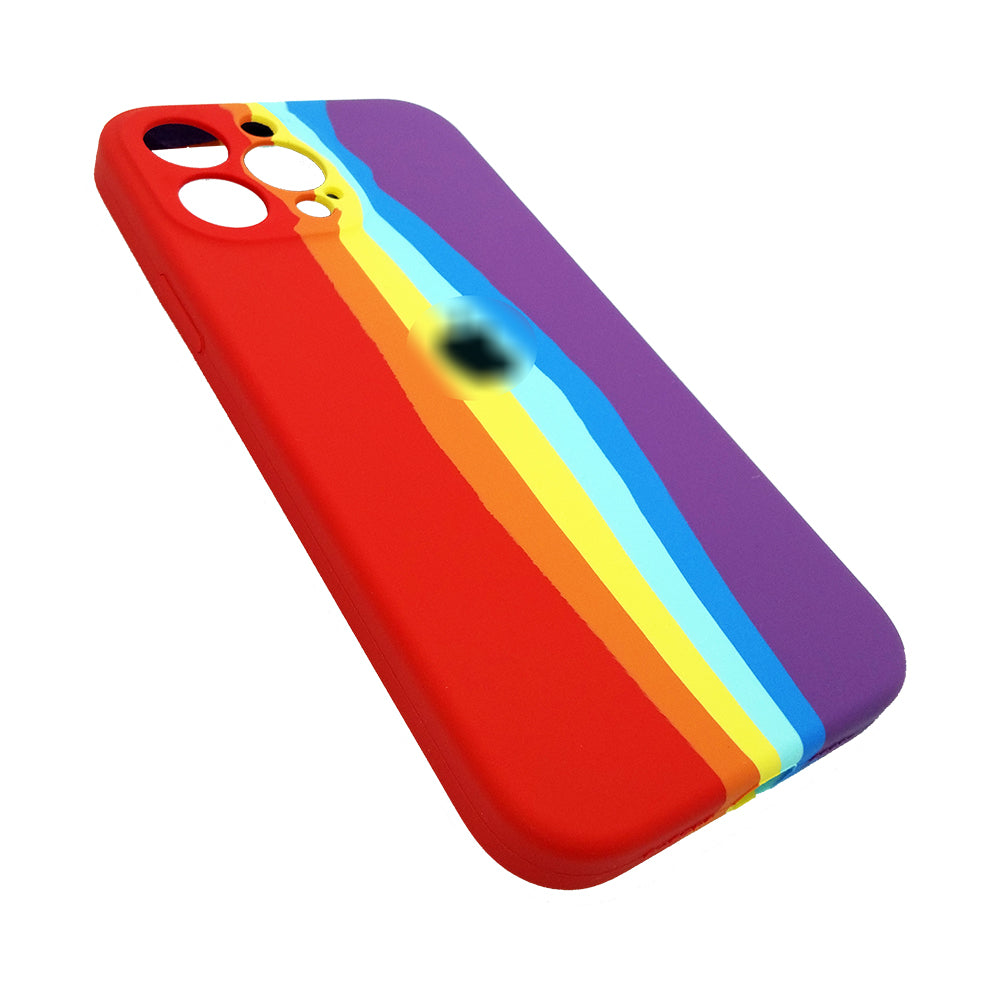 Latest Rainbow Silicone case for apple iPhone 13 Pro Max