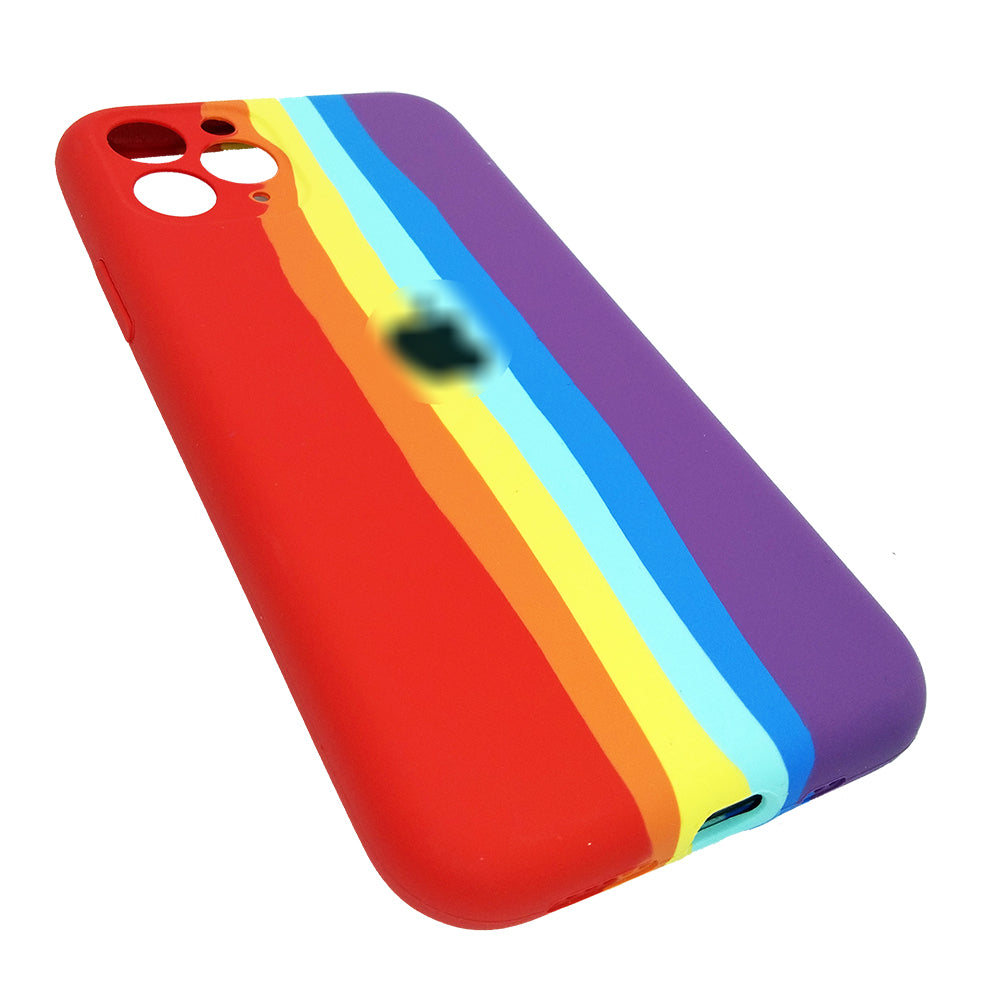 Latest Rainbow Silicone case for apple iPhone 12 Pro Max
