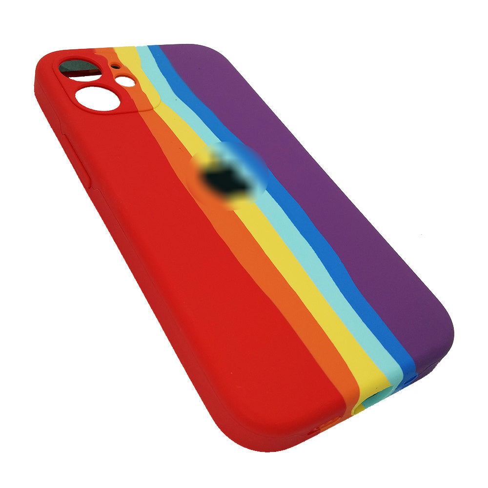 Latest Rainbow Silicone case for apple iPhone 12
