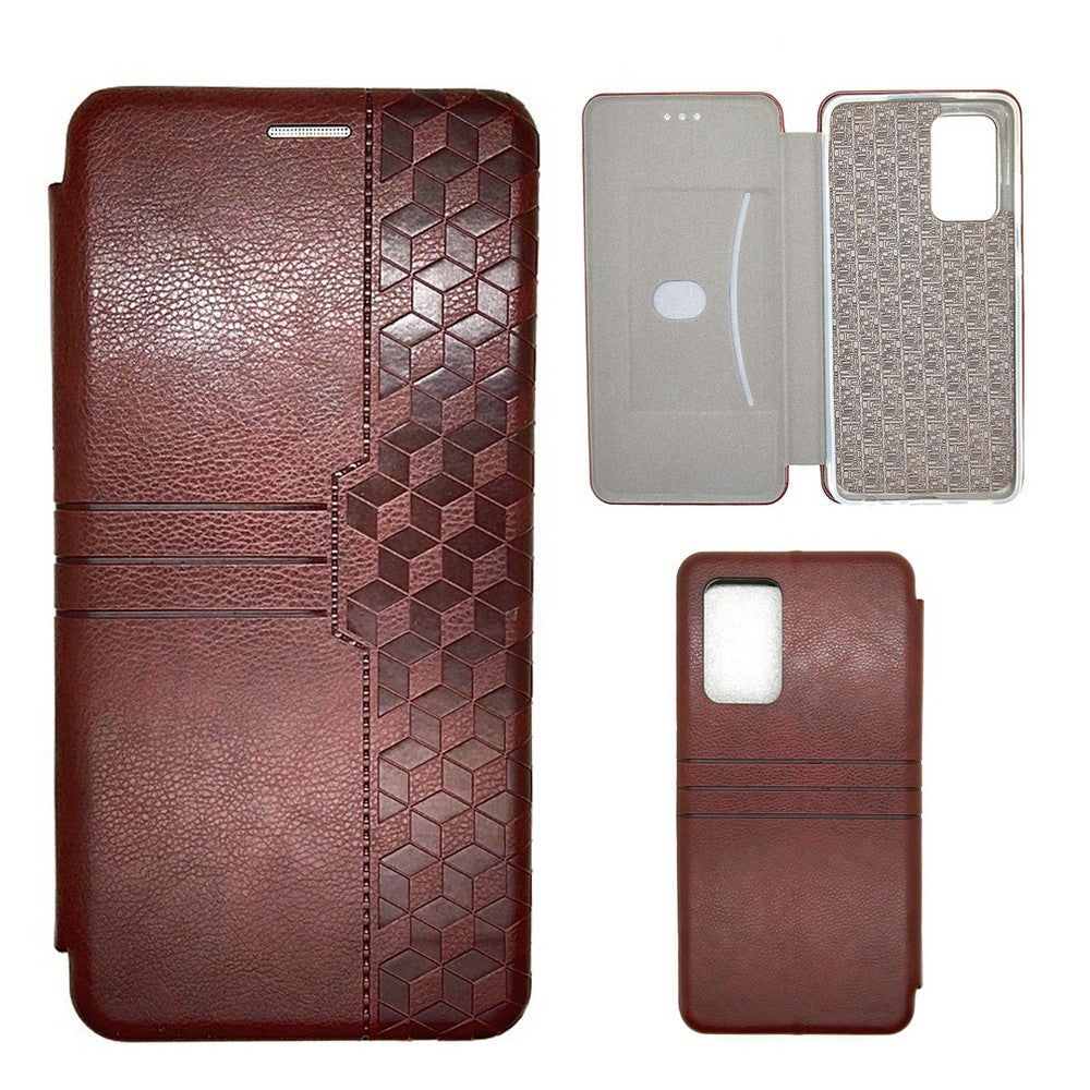 Samsung A52 Leather Pouch Case Premium Leather texture full cover