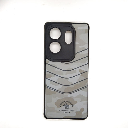 infinix ZERO 30 POLO clothe texture case velvet Back Cover Grey