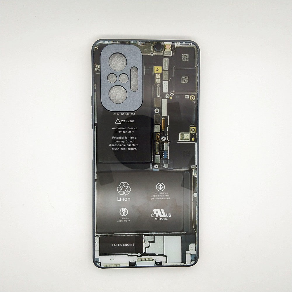 Circuit Board High Quality Hard Cover Full Camera Lens Protective Case for Redmi Note 10 Pro
