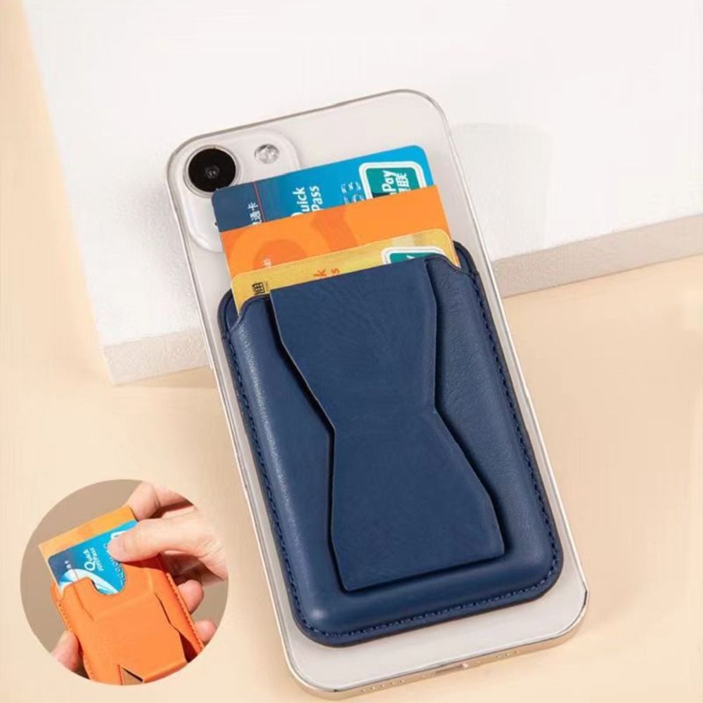 Apple iPhone MagSafe Supported Leather Wallet with Stand