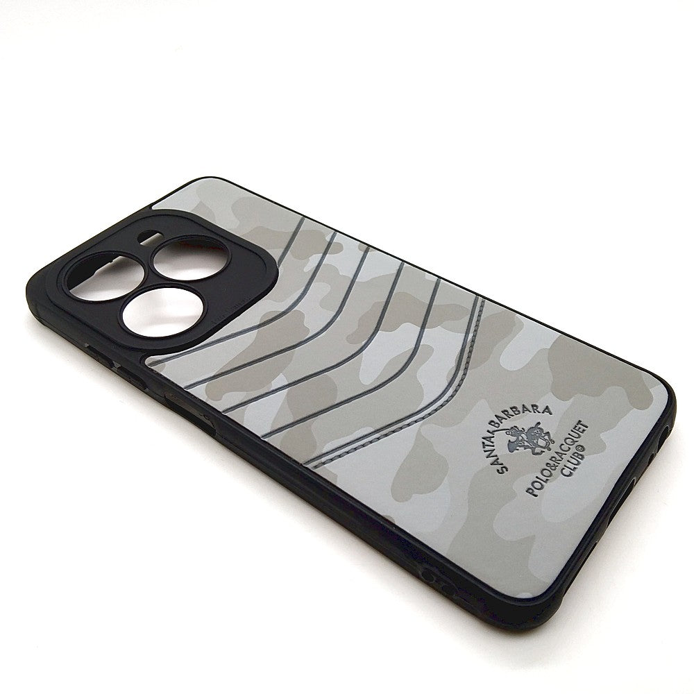 TECNO POP 8 POLO clothe texture case velvet Back Cover Grey