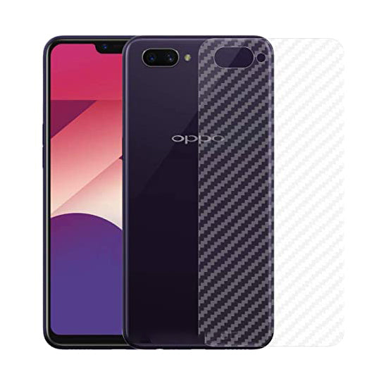 OPPO A3s carbon Back Clear Skin Sticker