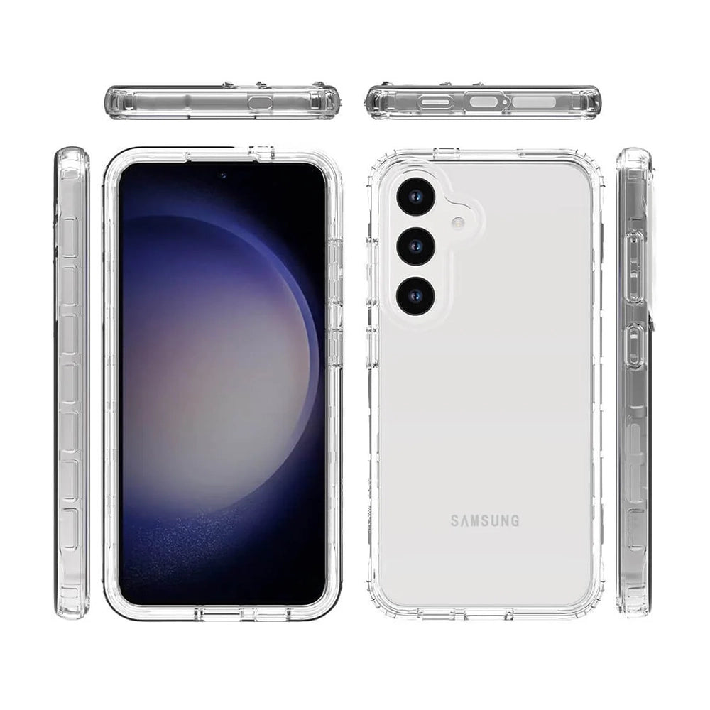 AntiShock Clear Back Cover Soft Silicone TPU Bumper case for Samsung S24