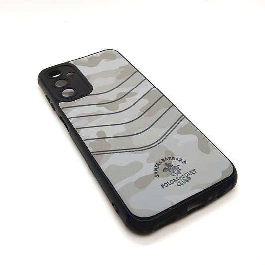 Samsung M14 POLO clothe texture case velvet Back Cover Grey