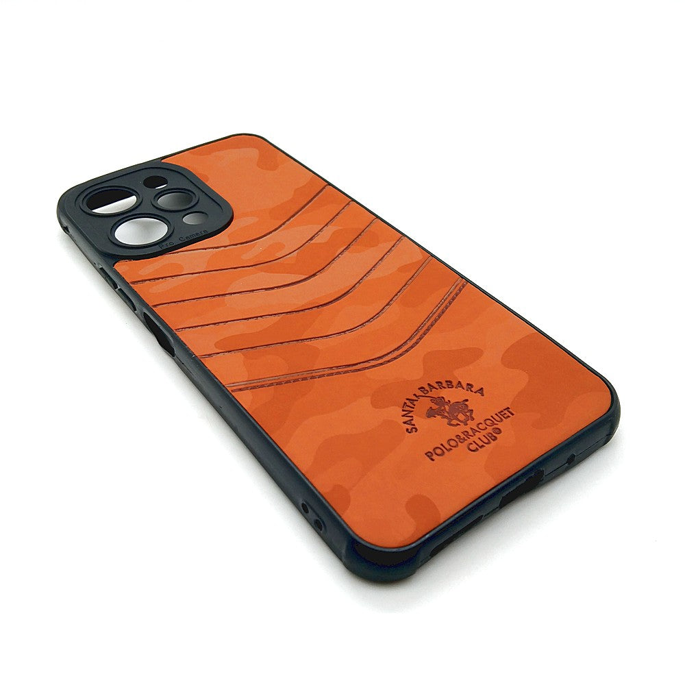 Redmi 12 POLO clothe texture case velvet Back Cover Orange