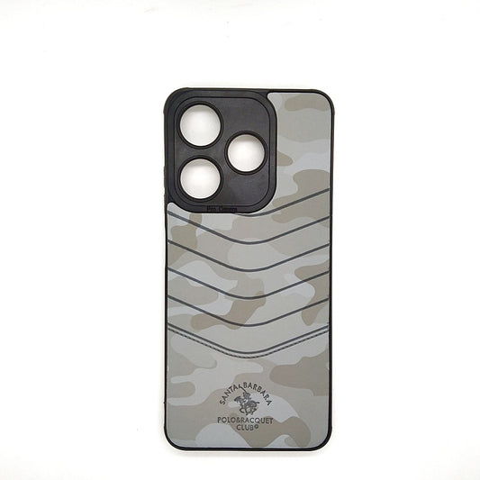 TECNO Spark 10C POLO clothe texture case velvet Back Cover Grey