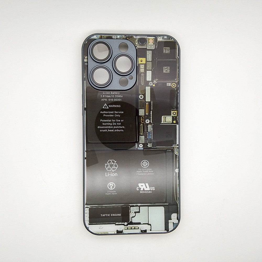 Circuit Board High Quality Hard Cover Full Camera Lens Protective Case for iPhone 14 Pro Max