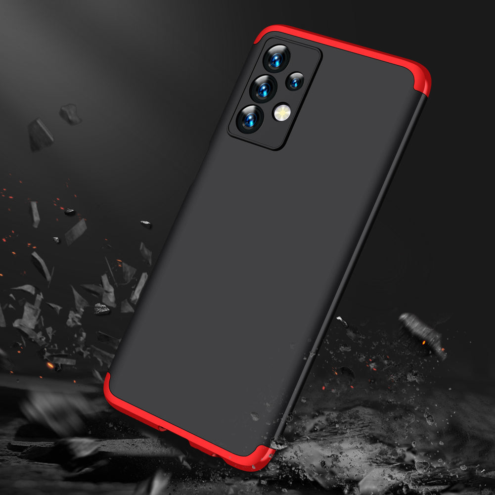 LEEKA Samsung A23 Full 3in1 Cover 360º Shockproof Armor Hard Matte PC Case