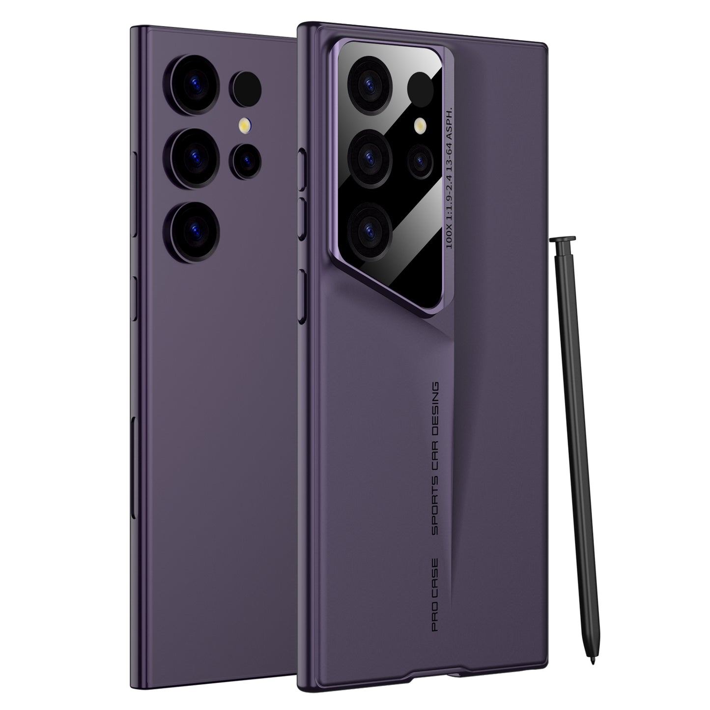 LEEKA Samsung S24 Ultra case with Super Luxury Sport car fiber Pro case design