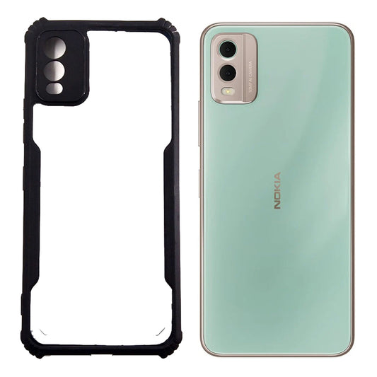Nokia C32 case Matte Black Back Cover Soft Silicone TPU Bumper case