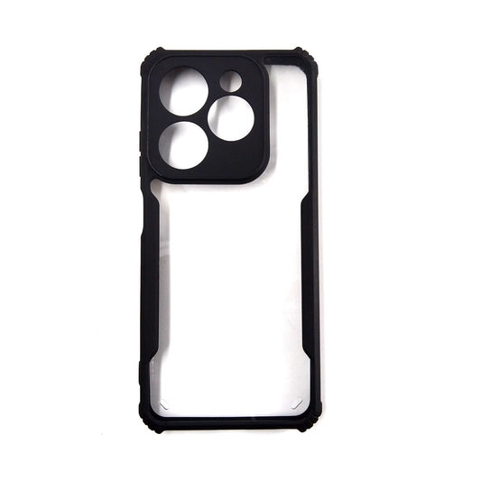 infinix Hot 40i case Matte Black Back Cover Soft Silicone TPU Bumper case
