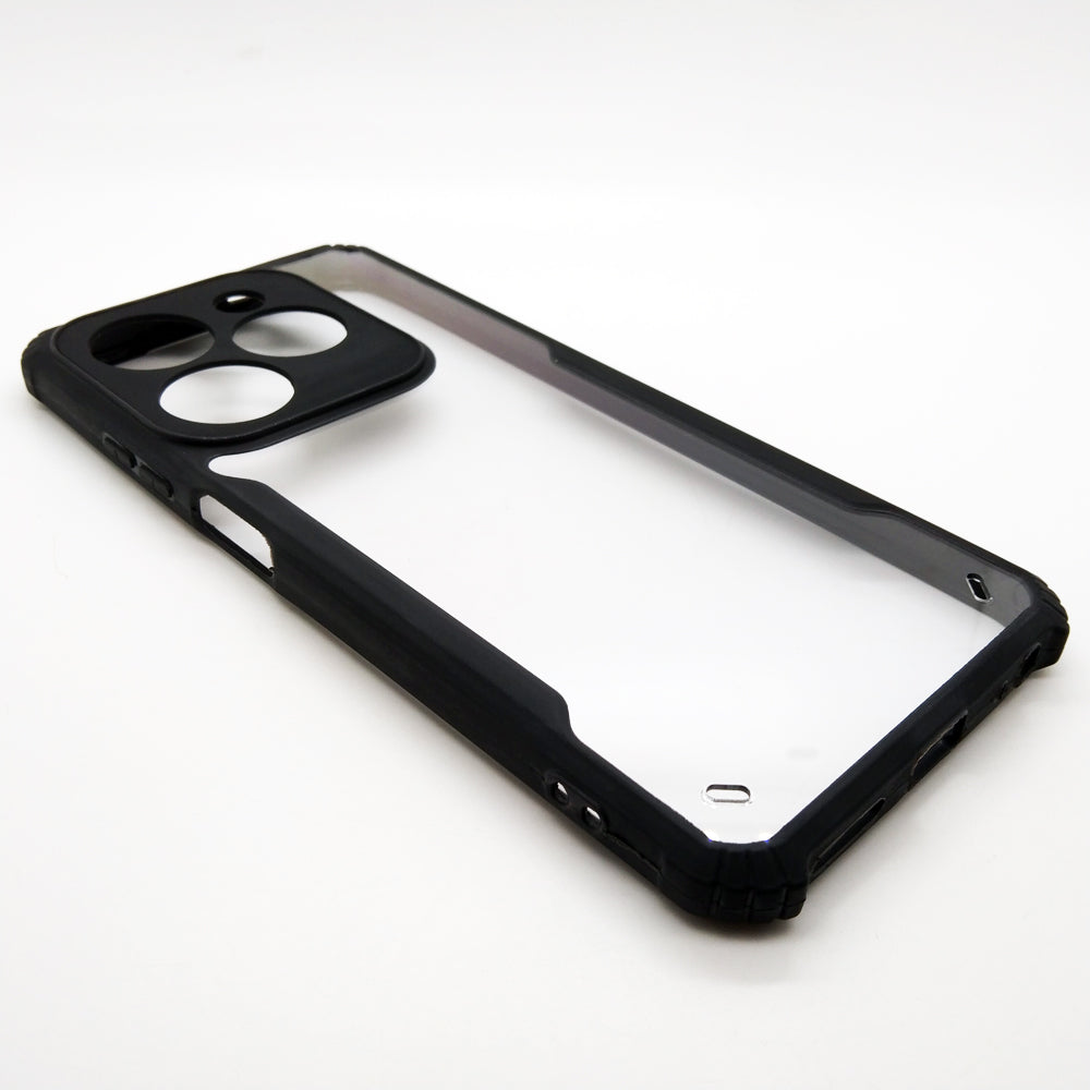 Tecno Spark 20 case Matte Black Back Cover Soft Silicone TPU Bumper case