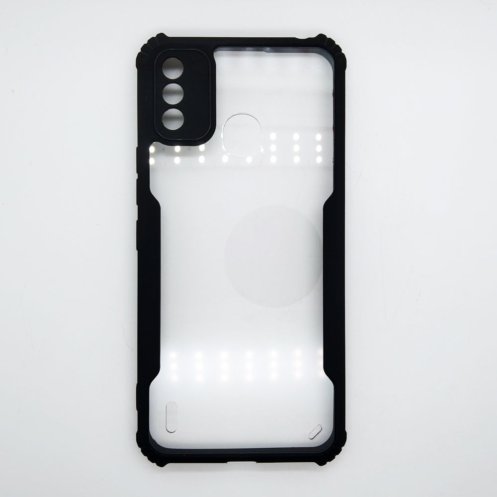itel A48 case Matte Black Back Cover Soft Silicone TPU Bumper case