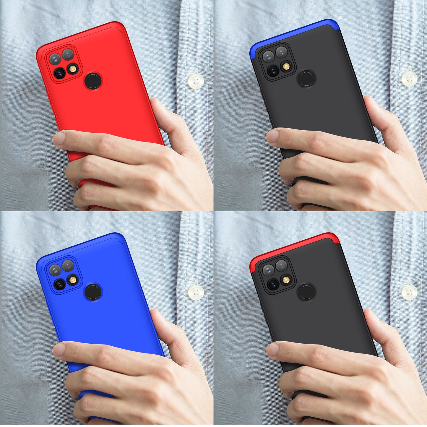 Original GKK Dual Tone 360º Case for OPPO A15