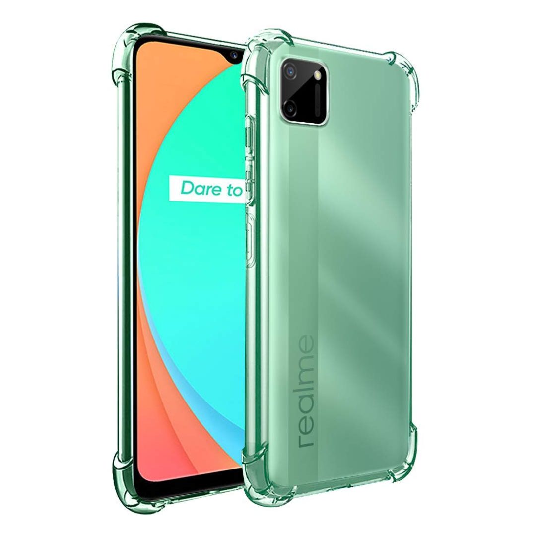 AntiShock Clear Back Cover Soft Silicone TPU Bumper case for Realme C12