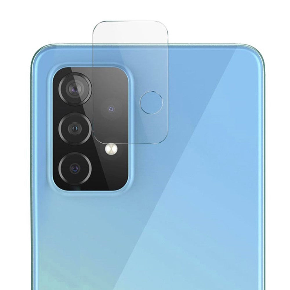 Combo Pack of Tempered Glass Screen Protector, Carbon Fiber Back Sticker, Camera lens Clear Glass Bundel for Samsung A52s 5G