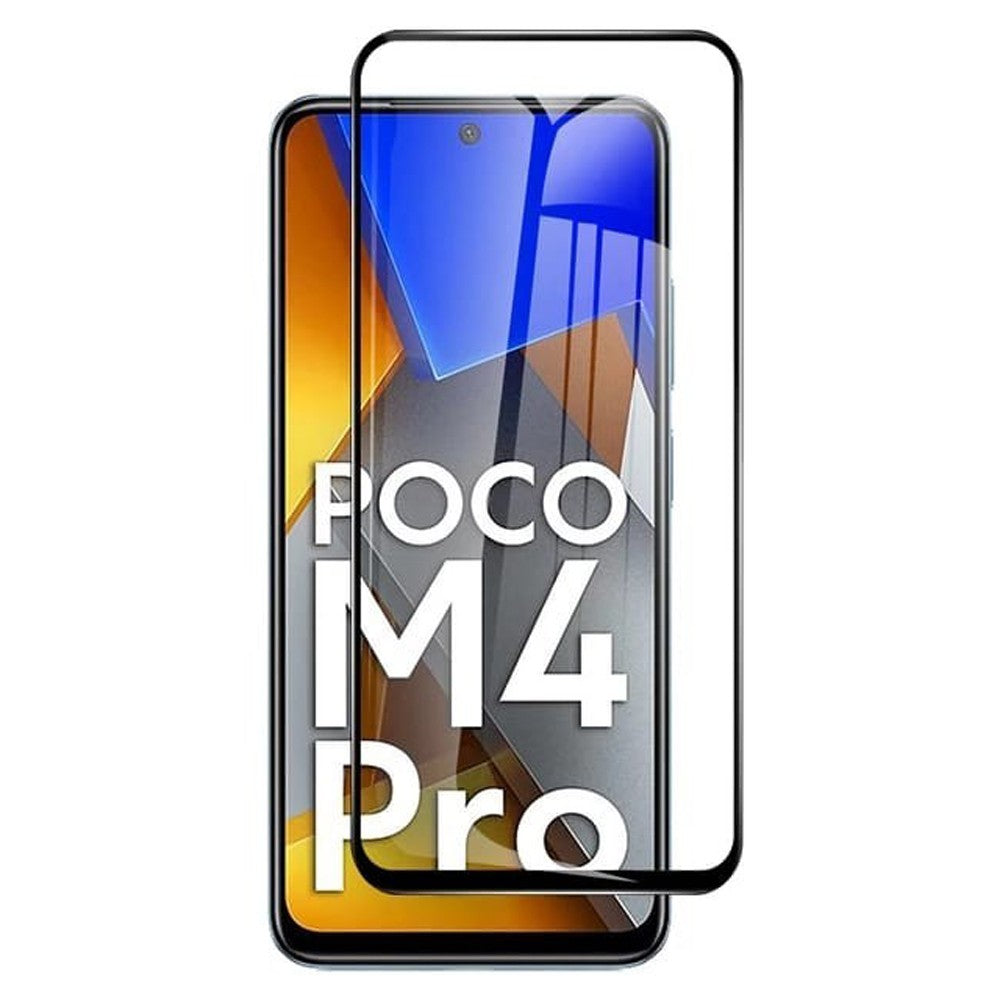 Combo Pack of Tempered Glass Screen Protector, Carbon Fiber Back Sticker, Camera lens Clear Glass Bundel for Mi POCO M4 Pro