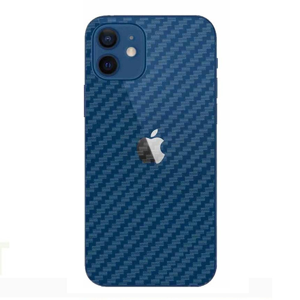 Combo Pack of Tempered Glass Screen Protector, Carbon Fiber Back Sticker, Camera lens Clear Glass Bundel for apple iPhone 12