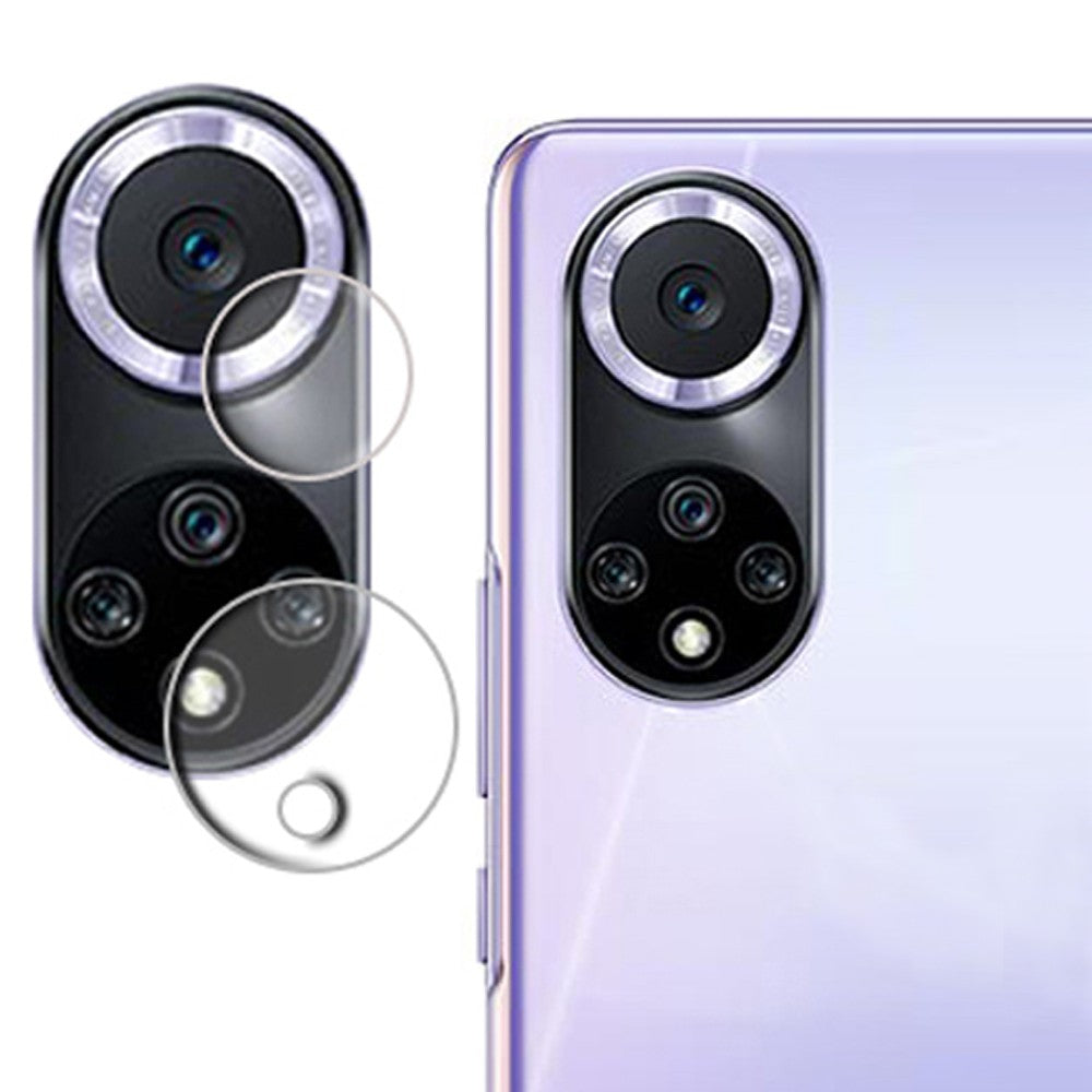 Combo Pack of Tempered Glass Screen Protector, Carbon Fiber Back Sticker, Camera lens Clear Glass Bundel for Huawei Nova 9 SE
