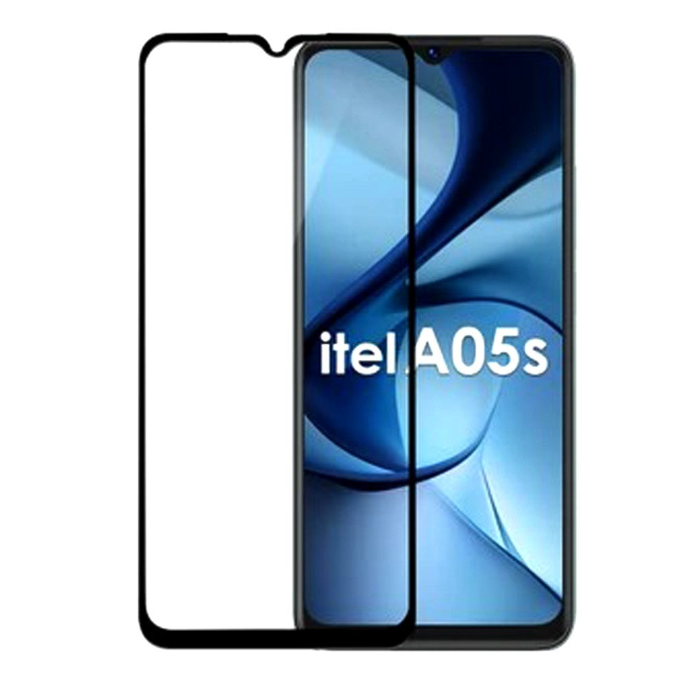 itel A05s Screen Protector Full HD Tempered Glass with installation Kit