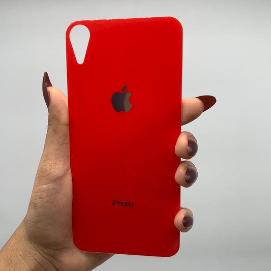 Coloured Back Tempered Glass for iPhone XR