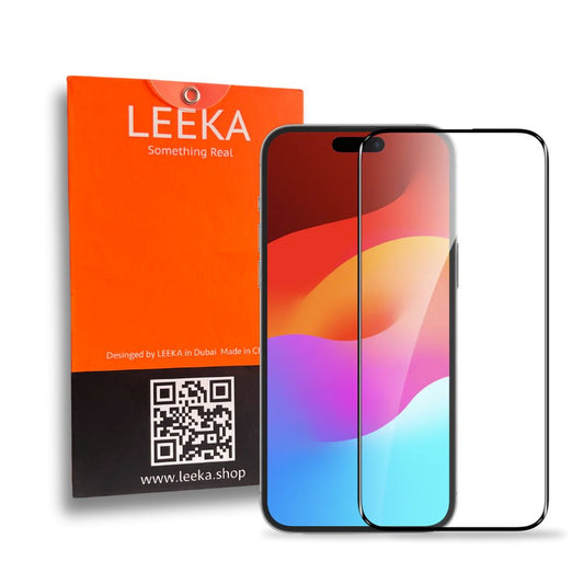 LEEKA Apple iPhone 15 Pro Supreme Quality HD Clear Tempered Glass Screen Protector