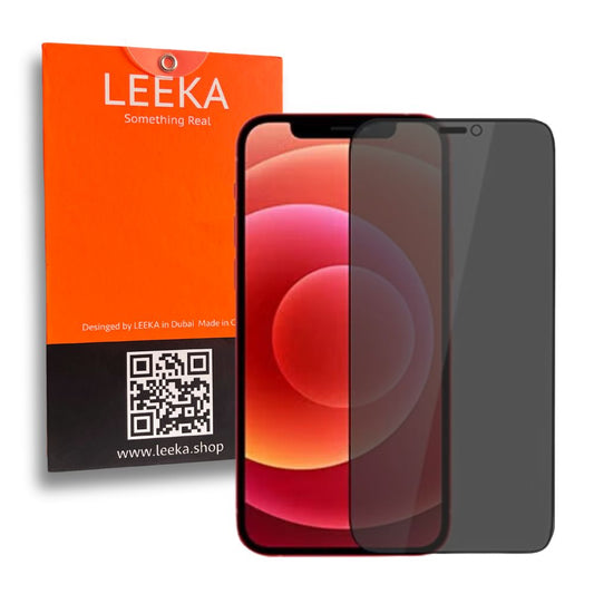 LEEKA Apple iPhone 12 Supreme Quality Anti-Spy Privacy Glass Screen Protector