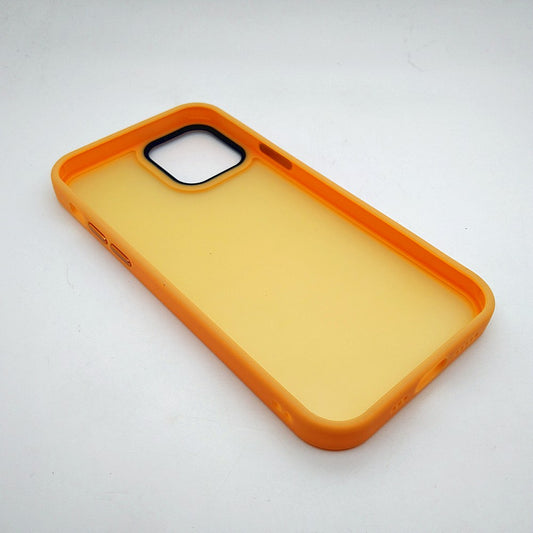 iPhone 12 Pro Luxury Matte Slim Shockproof iPhone Case Yellow