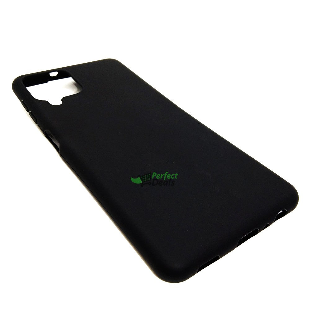 Samsung A22 Silicone back Cover Slim Magic TPU Case Black
