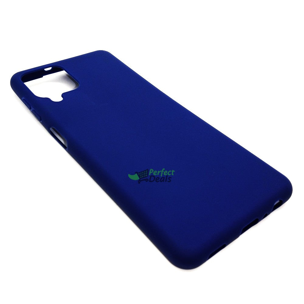 Samsung A22 Silicone back Cover Slim Magic TPU Case Blue