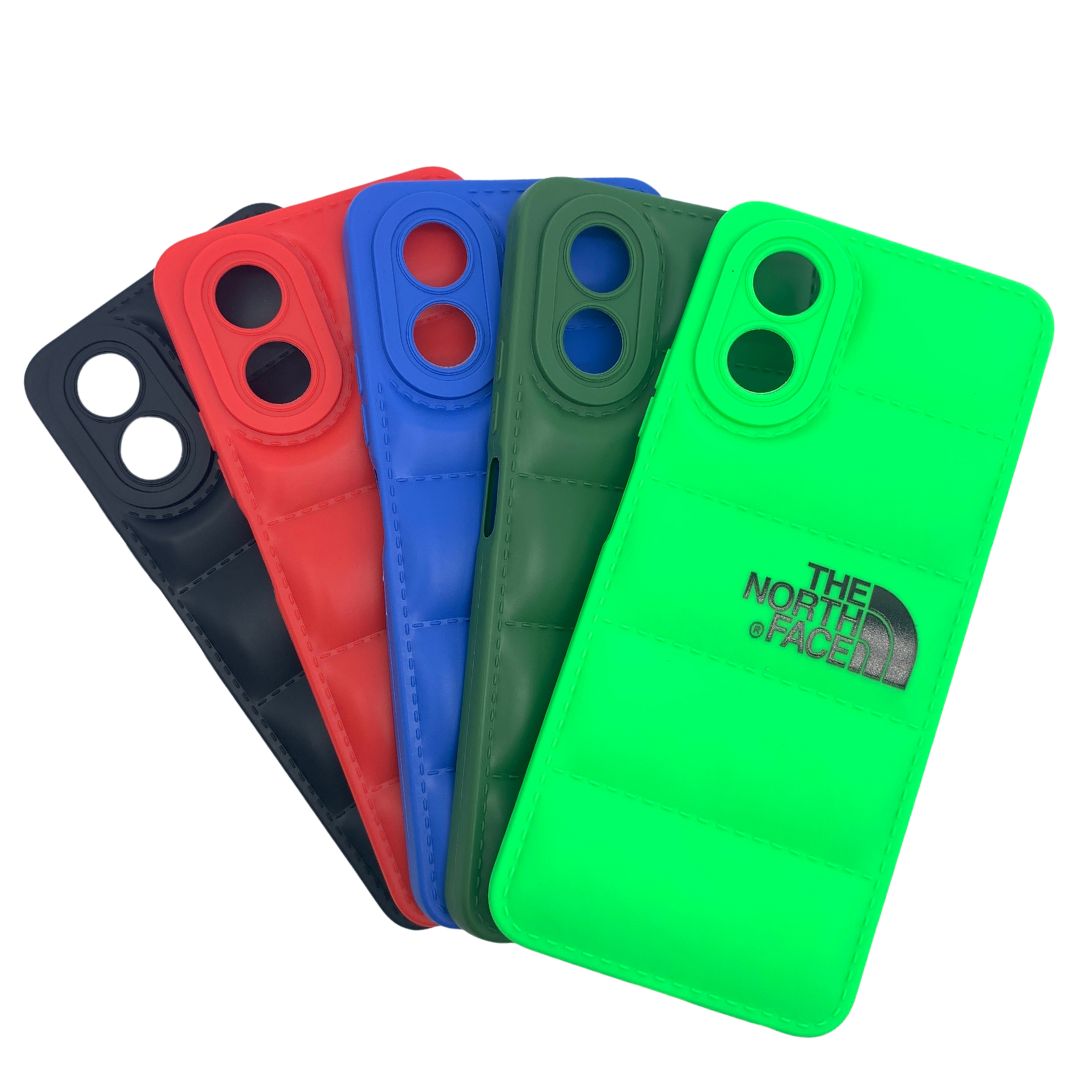 OPPO A18 Puffer Jacket Case Shock-Absorbing Air Cushion Back Cover