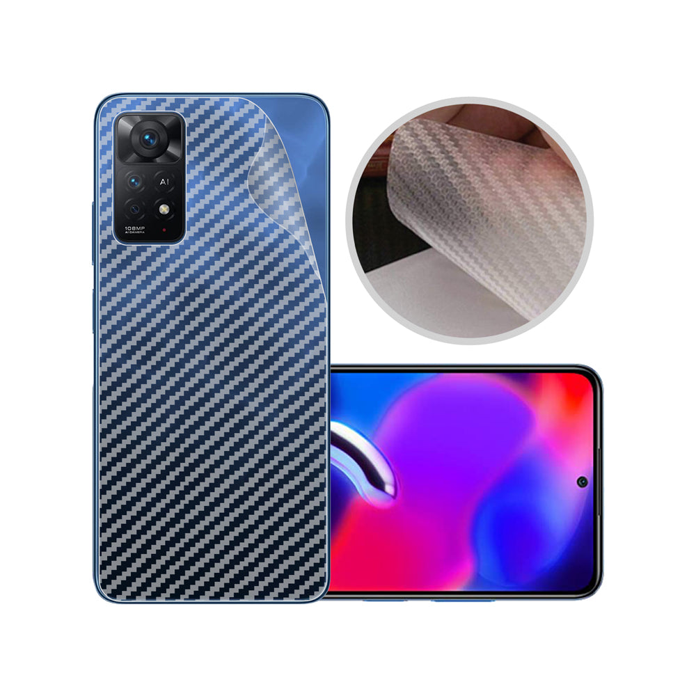Redmi 11 Pro 2022 carbon Back Clear Skin Sticker
