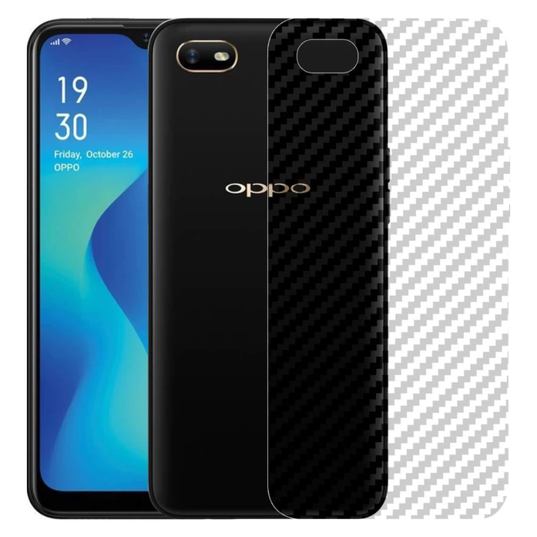 OPPO A1K carbon Back Clear Skin Sticker