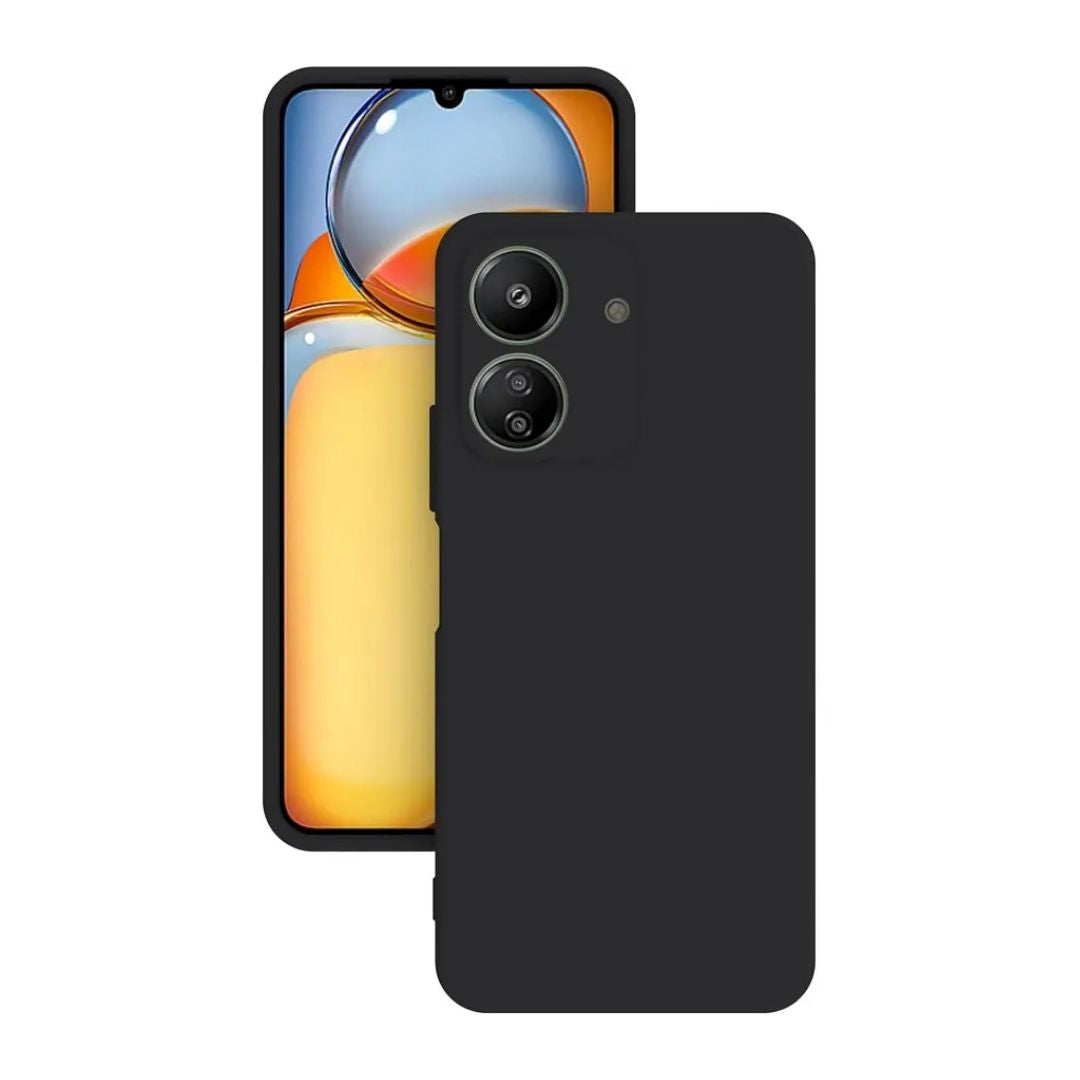 Redmi 13C Soft Silicone Black TPU Back Cover Case For Redmi 13C