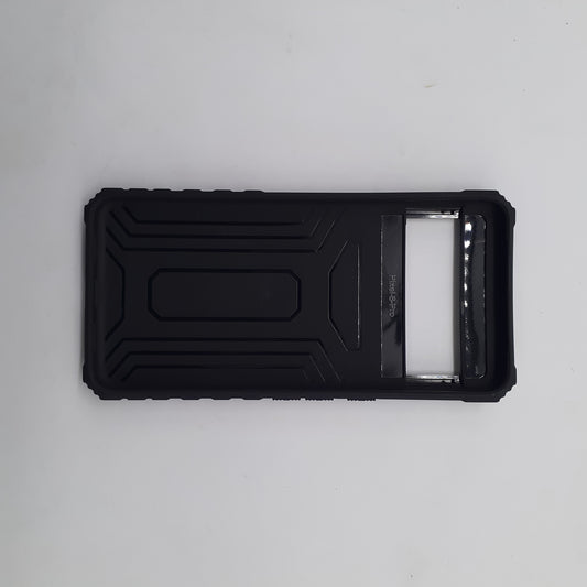 Google Pixel 8 Pro Heavy Duty Protective Phone Case with Camera Lens Slide Cover and Integrated Kickstand for Hands-Free Viewing