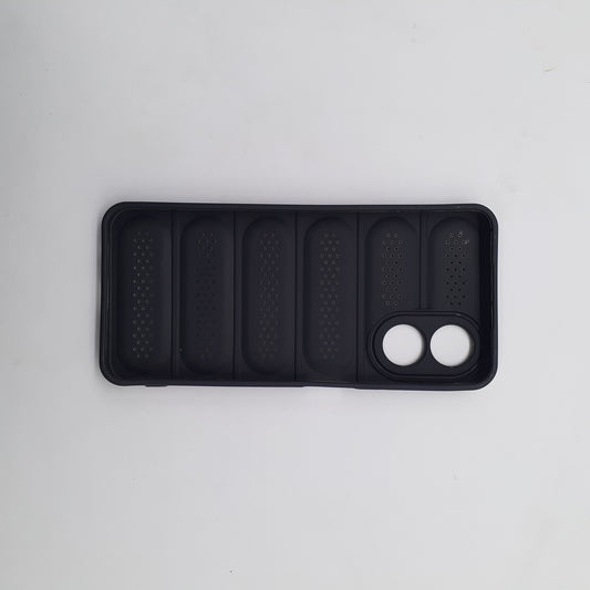 OPPO A17 Phone Case Heat Disspation Design Strong TPU Meterial Shockproof Slim Cover Black
